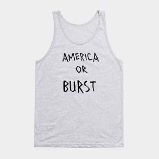 America or Burst (black text) Tank Top